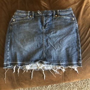 White House black market jean skirt
